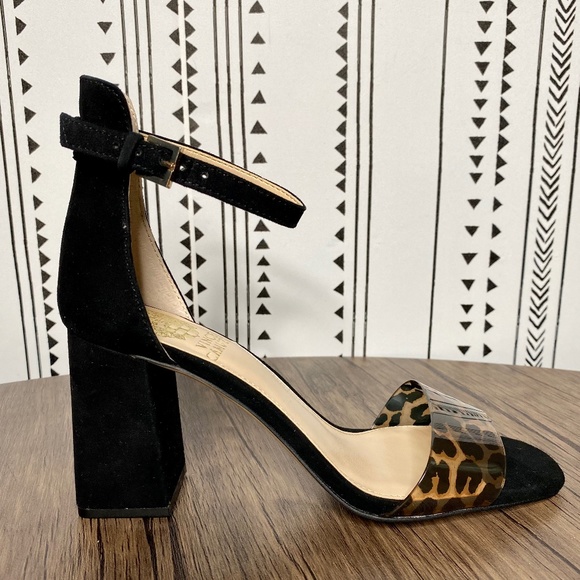 Vince Camuto Winderly Ankle Strap Leopard … - Picture 4 of 16
